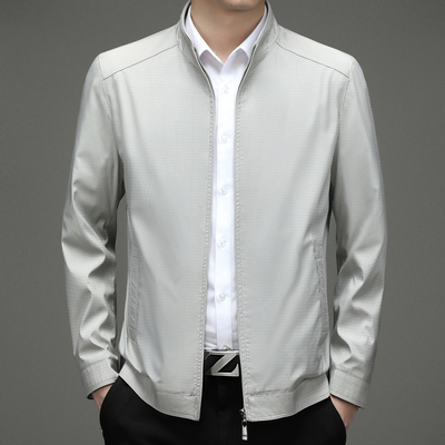 皮尔卡丹春秋季薄款男士外套夹克