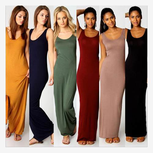 性感女装背心长裙连衣裙包臀裙