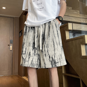 现货 夏款新款扎染工艺大码五分短裤M-6XL 特P26  DK899 控49图片