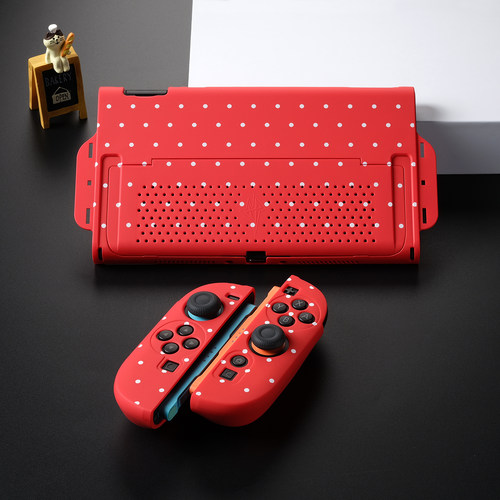 红印switch2保护壳硅胶油波点壳