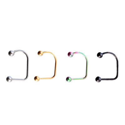 热波钛钢个性U形唇钉女潮流夜店个性唇环替换钉欧美朋克穿孔饰品