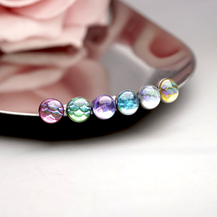 rock 穿孔饰品 boil人鱼传说辣妹舌钉钛钢晶莹剔透欧美舌环女个性