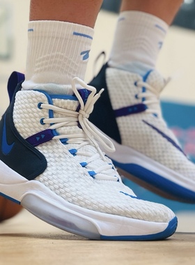 NIKE/耐克男子篮球鞋ZOOM RIZE EP实战高帮气垫篮球鞋BQ5398-101