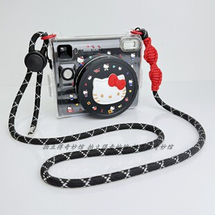 拍立得SQ40透明保护壳 instax水晶壳防磕镜头盖 背带绳拍立得硬壳