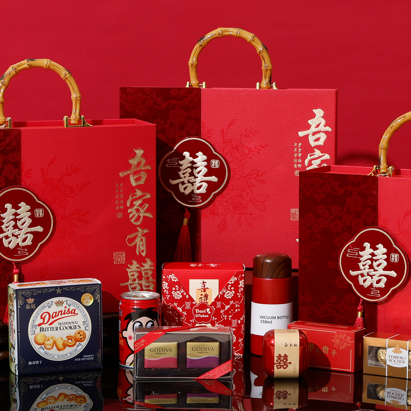 喜糖成品礼盒含糖批发结婚专用婚礼喜糖婚糖高级混合装订婚伴手礼