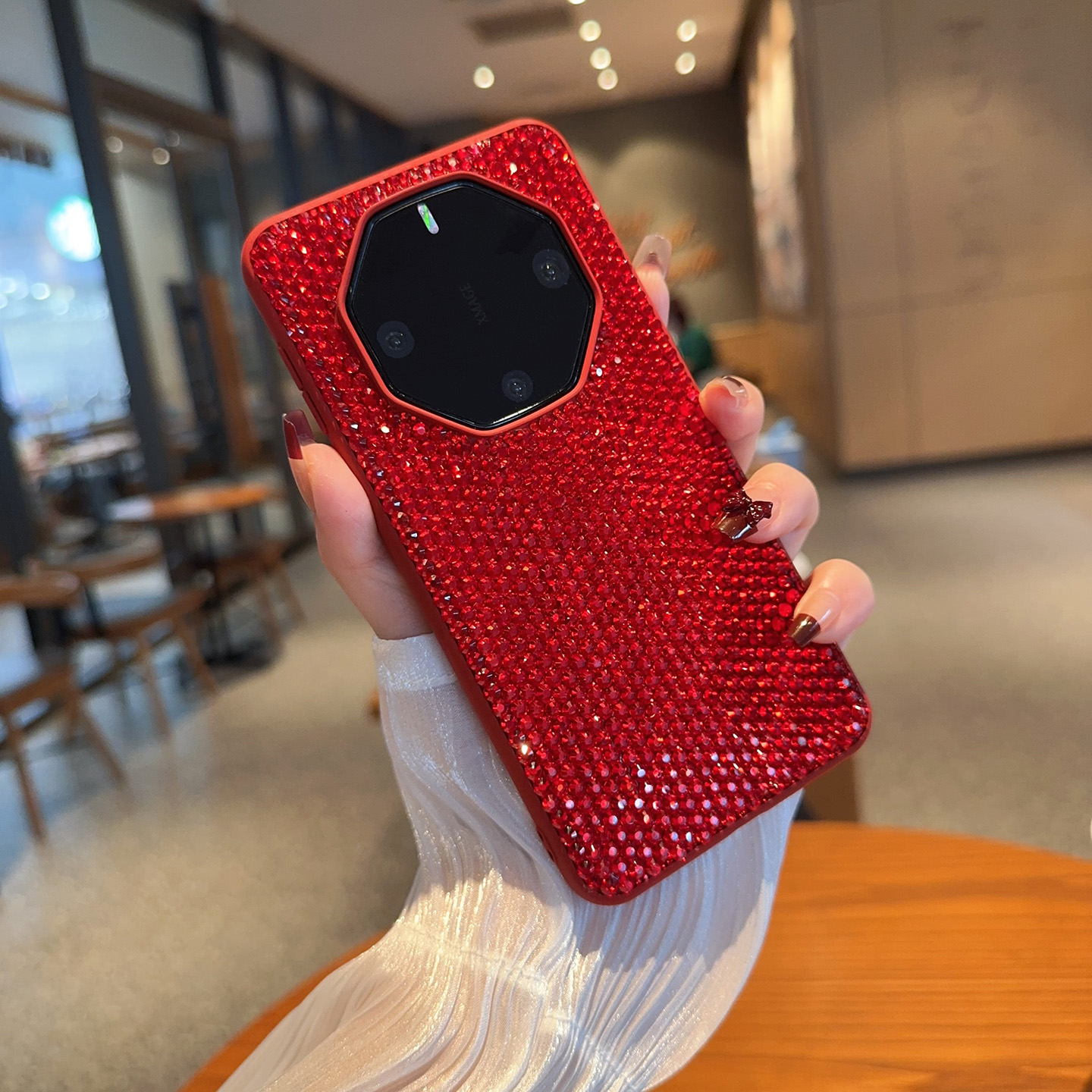 适用华为保时捷mate40带钻手机壳