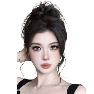 丸子头假发女鸡窝头抓夹辣妹高马尾鸡毛毽子头盘发发圈头饰假发包