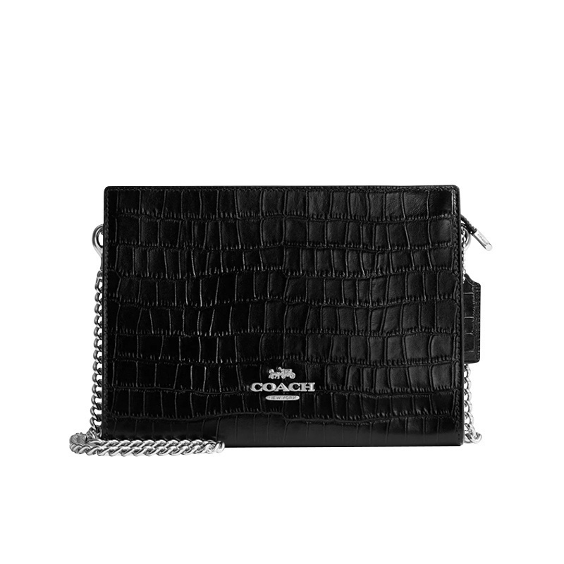 COACH蔻驰链条斜挎包手拿包