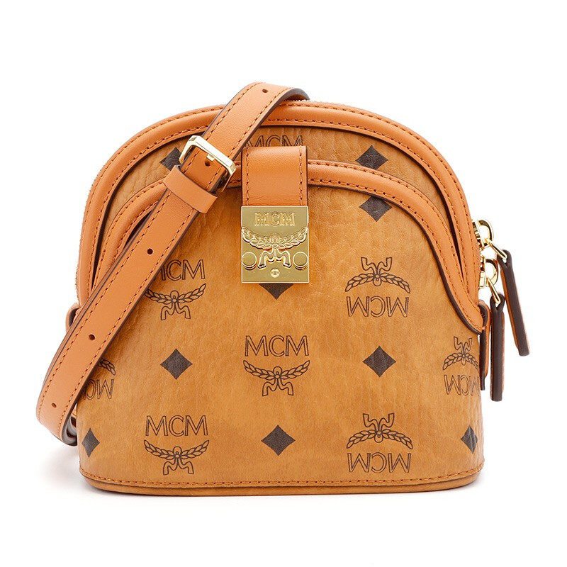 MCM女包 经典印花 女士迷你单肩斜挎包贝壳包 MWRBSNN01CO001