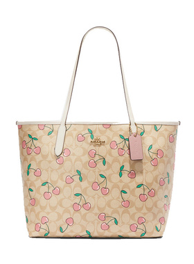 COACH 蔻驰 女士托特包单肩包 爱心樱桃