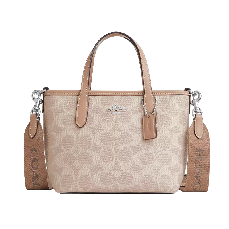 COACH/蔻驰City Mini Tote Bag 女士手拎包斜挎包迷你托特 宽肩带