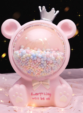 皇冠熊小夜灯桌面装饰