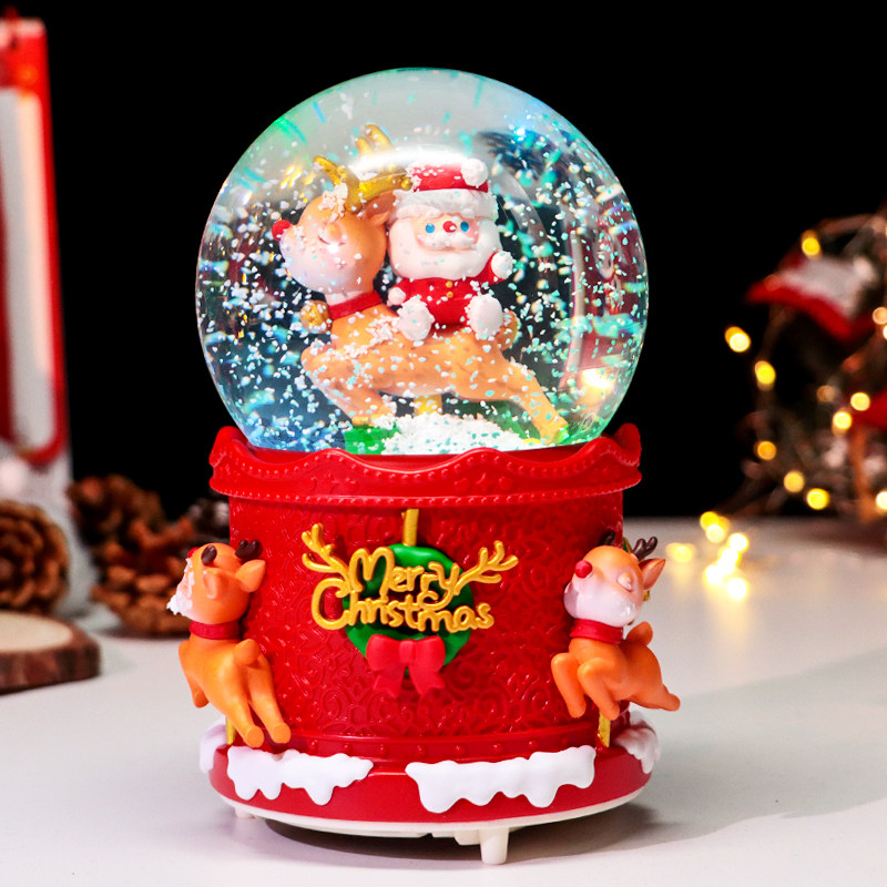 圣诞节送水晶球音乐盒