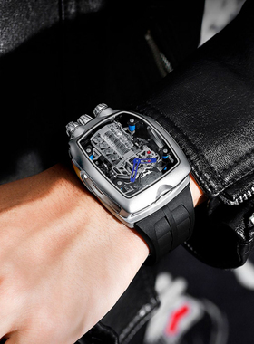 OBL布加迪引擎发动机手表V16机械表男十大腕表高档品牌男生表