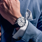 OBLVLO欧宝罗十大简约全自动机械表多功能防水真皮男士 手表品牌