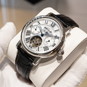 OBLVLO欧宝罗官方十大多功能陀飞轮商务男士 全自动机械表防水品牌