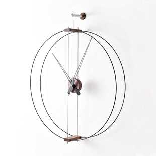 简约钟表时钟挂表创意机芯北欧侘寂风艺术现代 极简客厅挂钟意式