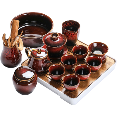 茶具套装家用简约个性窑变