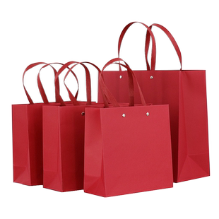 红色礼品袋结婚手提袋伴手礼高档纸质礼物袋珠宝化妆品包装袋现货