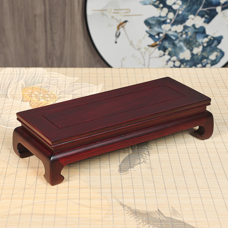 实木长方正方形底座摆件鱼缸花瓶盆景佛像瓷器奇石工艺品红木托架