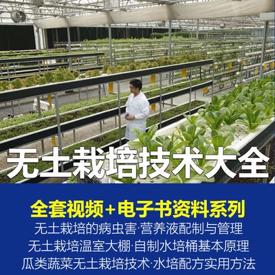 无土栽培视频教程蔬菜无土栽培教程原理无土种植栽培视频技术资料