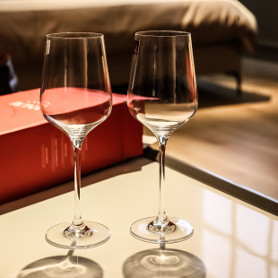 礼盒葡萄酒杯家用高脚杯水晶玻璃酒杯2只 捷克进口RONA红酒杯套装