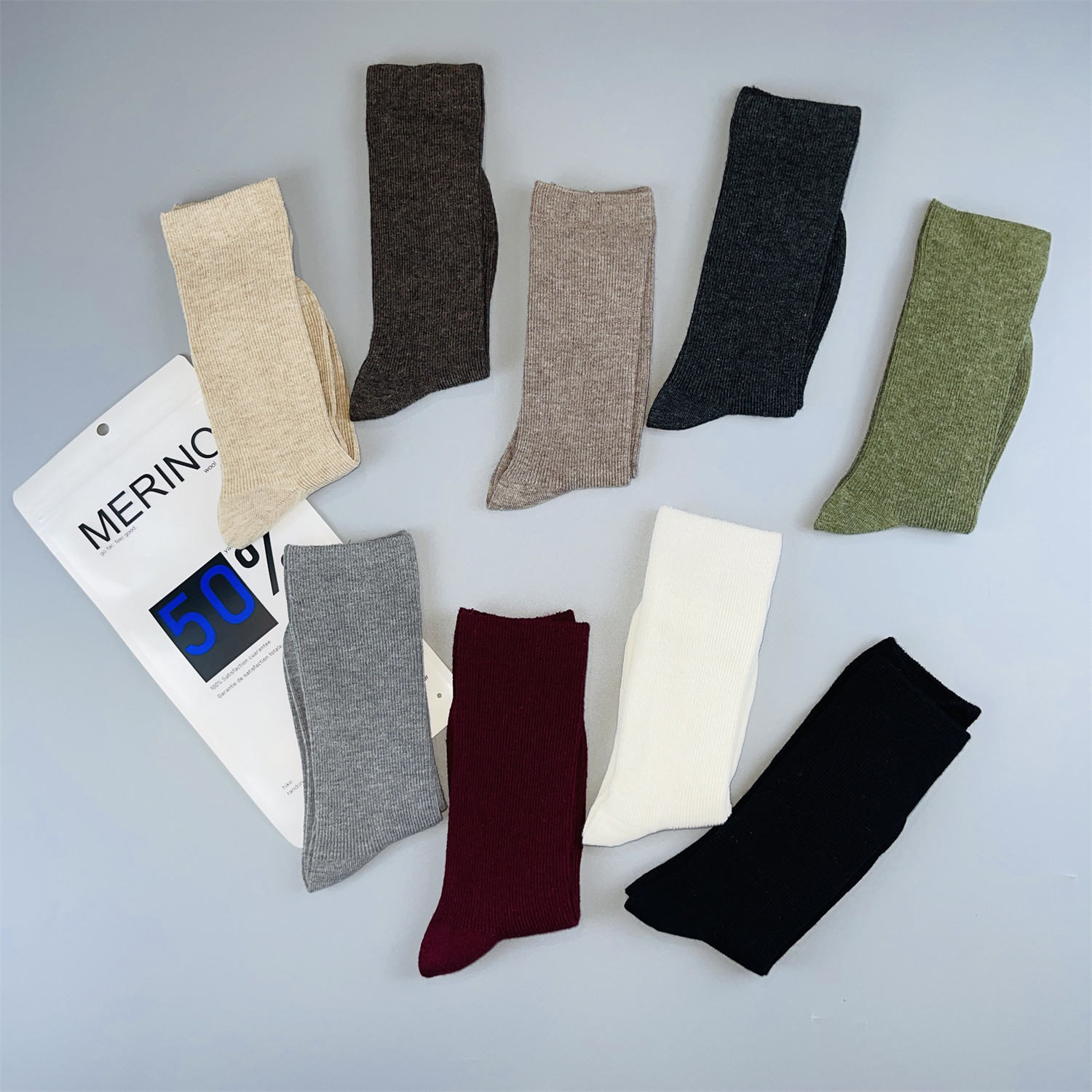 美利奴羊毛袜子JK学生袜纯色秋冬保暖女袜双针长筒竖条小腿堆堆袜,女士内衣/男士内衣/家居服,长筒袜,淘宝优惠券,粉丝福利购,淘宝优惠卷