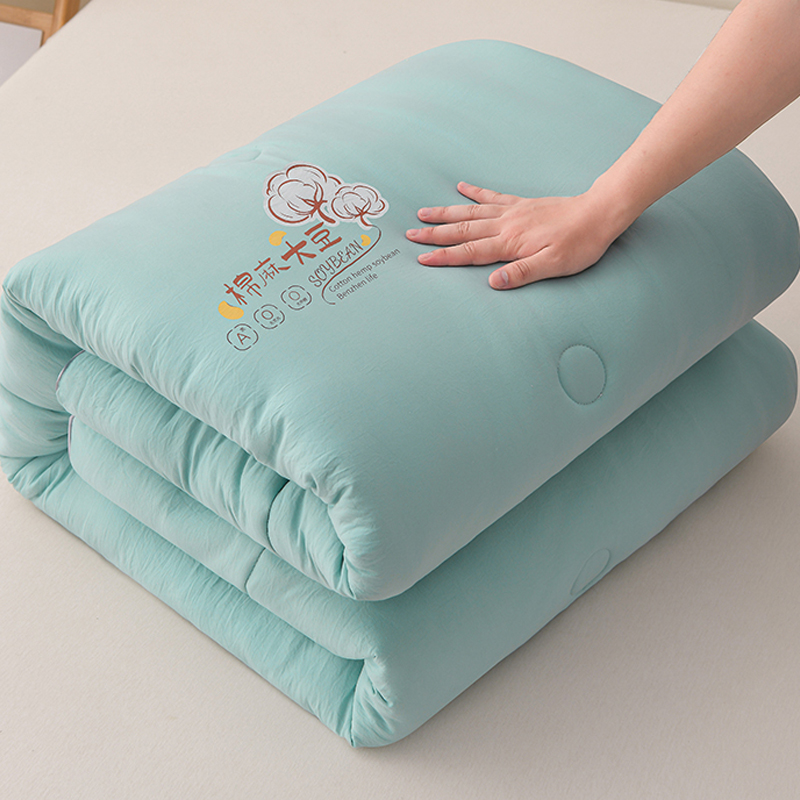 A类棉麻大豆被春秋被芯加厚保暖