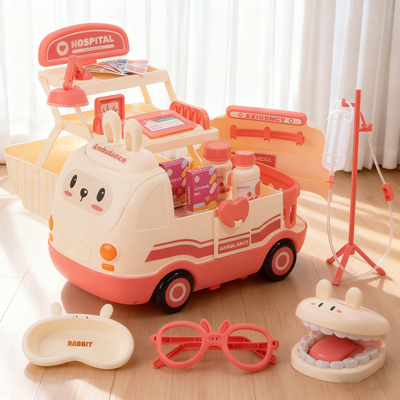 【一车都搞定】医生救护车玩具