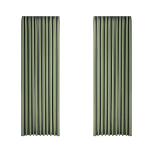 松叶绒雪尼尔窗帘卧室遮光2024年新款客厅现代简约橄榄绿绍兴柯桥