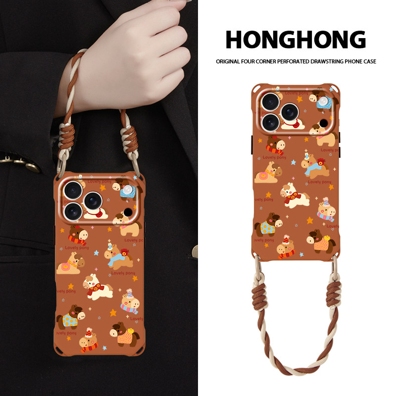 原创趣味小马适用iphone17promax手机壳卡通可爱创意新款苹果16pro挂绳手提斜挎背带15plus小众个性镜头全包,3C数码配件,手机保护套/壳,淘宝优惠券,粉丝福利购,淘宝优惠卷
