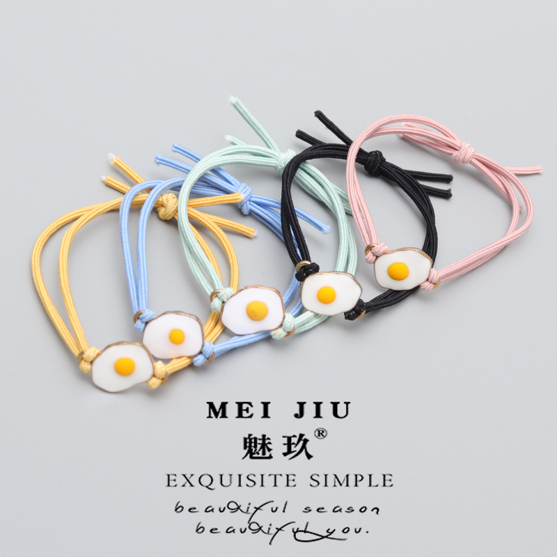 扎头发荷包蛋韩版森女系小皮筋
