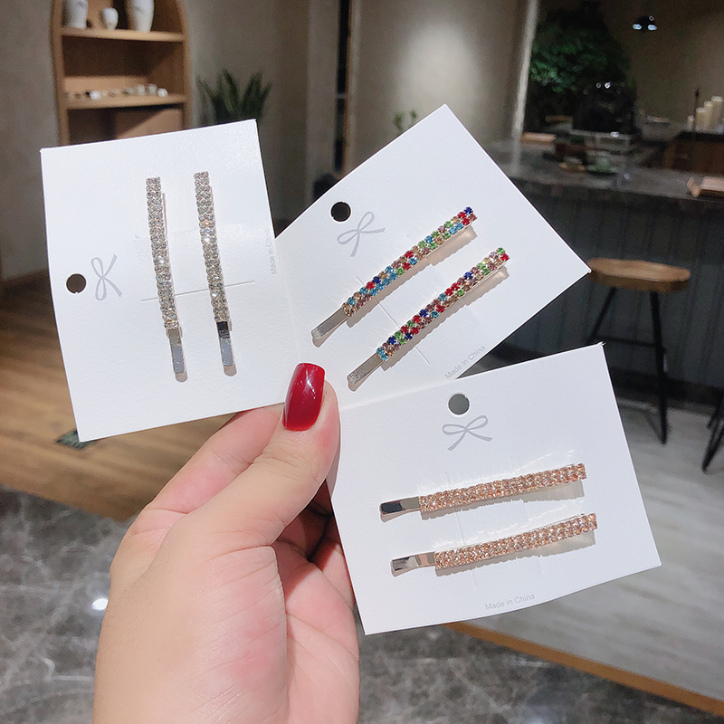 镶水钻闪亮网红少女发夹