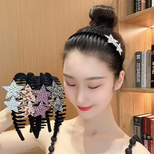 星星发箍洗脸专用防滑不掉女款 刘海洗漱发卡头饰碎发整理头箍 夏季