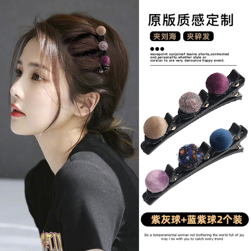 2个装编发刘海侧边碎发发夹