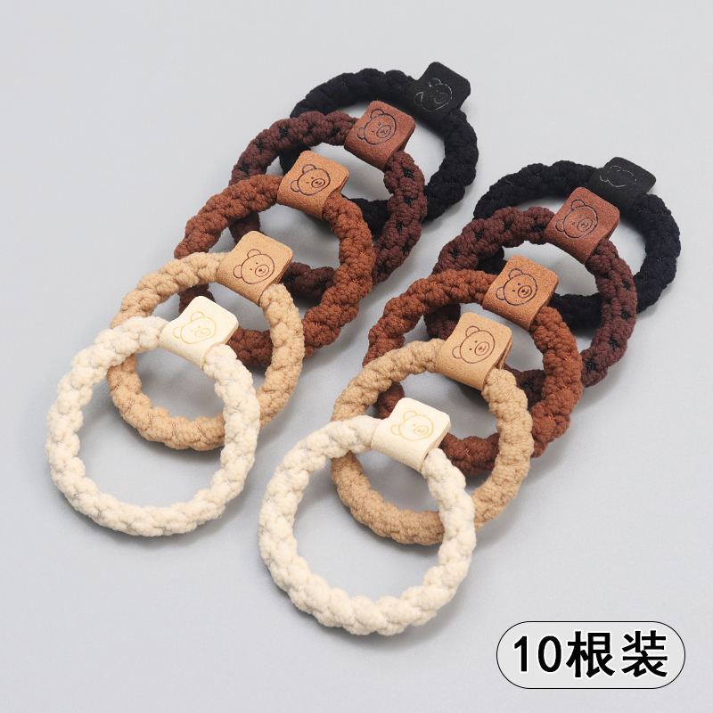 爱时尚毛绒丸子发圈头饰简约皮筋