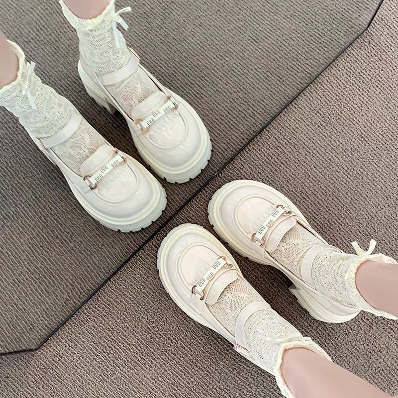 甜酷玛丽珍单鞋女2025春夏季新款时尚舒适可爱英伦风厚底小皮鞋女