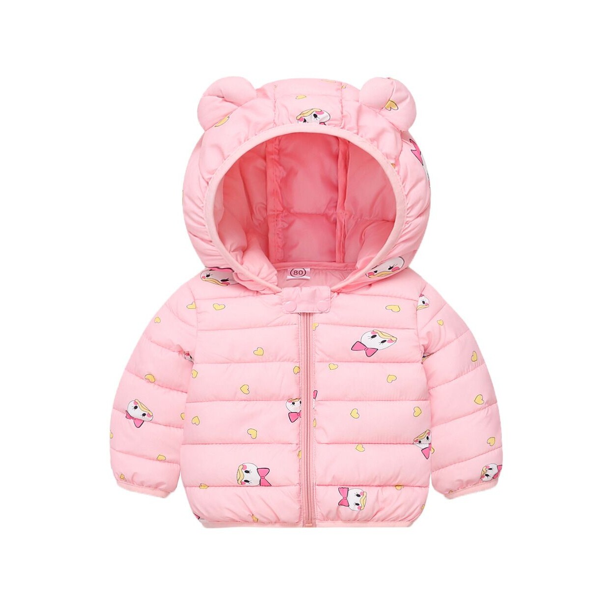 儿童羽绒棉服宝宝秋冬轻薄外套女童冬装男童棉袄婴儿保暖中小童潮