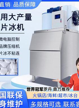 片冰机商用全自动制冰机200公斤大产量薄片冰机自助海鲜鳞片冰机