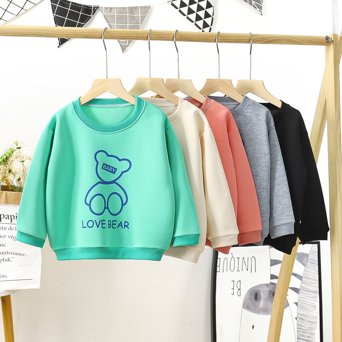 童装儿童卫衣2025秋冬男女童长袖T恤单上衣中小童家居服婴儿衣服