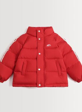 2025秋冬季儿童夹克立领加厚羽绒服外套保暖中大童短款溜肩上衣