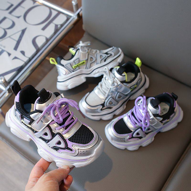 儿童运动鞋女童韩版老爹鞋春秋新款男童网鞋中大童休闲鞋潮流