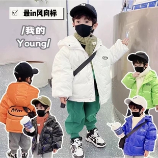 清仓】儿童羽绒棉服男女童冬季亮面免洗外套中小大童加绒加厚棉袄