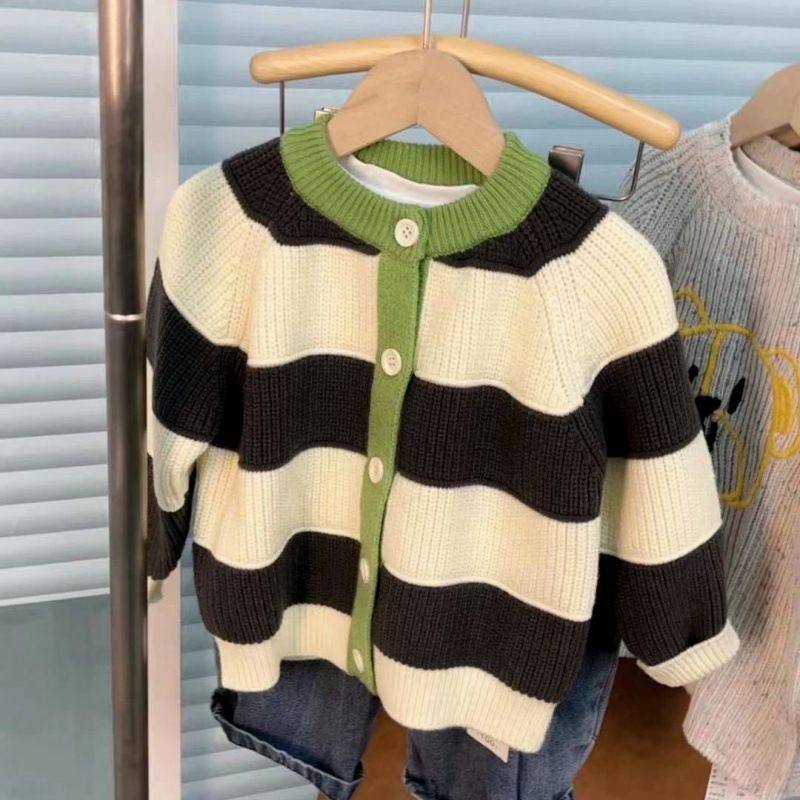 2025新款早秋百搭软柔儿童毛衣开衫外搭韩国男女宝宝单排扣针织衫,女装/女士精品,羊绒衫,淘宝优惠券,粉丝福利购,淘宝优惠卷