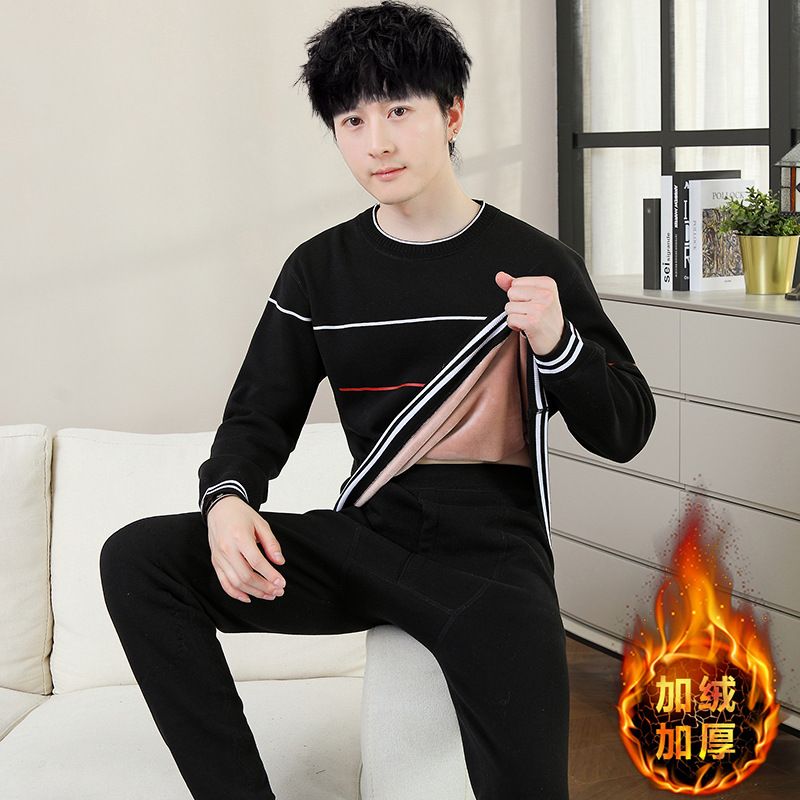 2025冬秋衣秋裤保暖内衣套装学生加绒青少年冬季初高中男加厚潮