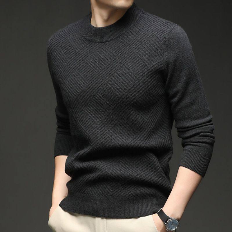 男士羊毛衫2025秋新款加厚400克纯色宽松针织圆领上衣打底衫,男装,羊绒套衫,淘宝优惠券,粉丝福利购,淘宝优惠卷