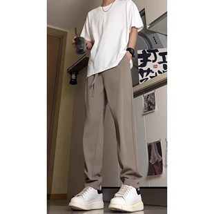 男2025秋冬新款休闲裤日系痞帅高级垂感西裤简约舒适帅气显高裤子
