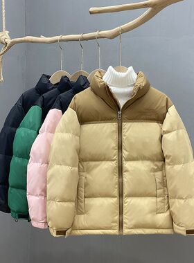 男童羽绒服短款中大童冬季新款中大童短款女童加厚面包款外套