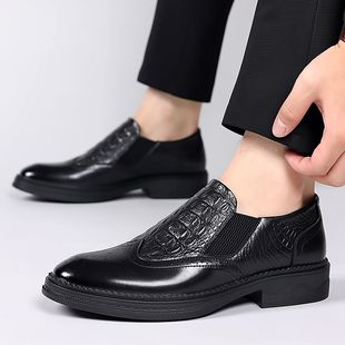 牛津男鞋 商務(wù)皮鞋 子經(jīng)典 牛皮鞋 男2025新款 手工真皮日常休閑鞋