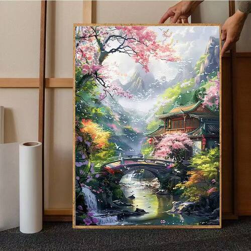 古风山水 2026新款钻石画DIY手工满钻可爱客厅卧室高级装饰礼物